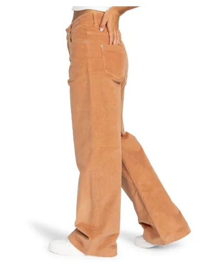 Pantalon evasé en velour Femme SURF ON CLOUD CORD STRETCH Orange