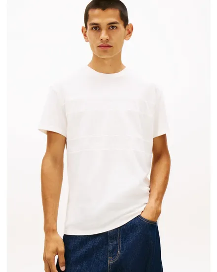 T-shirt Homme REG TONAL FLAG S Écru