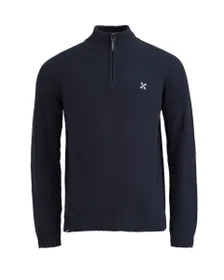 Pull col zip Homme SHELTER Bleu