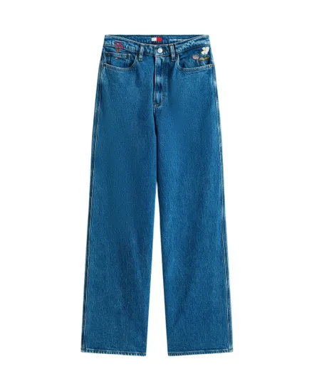 Jean Femme CLAIRE HR WD EMBRO BI4139 Bleu