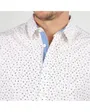 CHEMISE MANCHES LONGUES MICROPRINT Homme Blanc