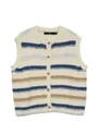 Gilet Femme Vmkira Sl O Neck Stripe