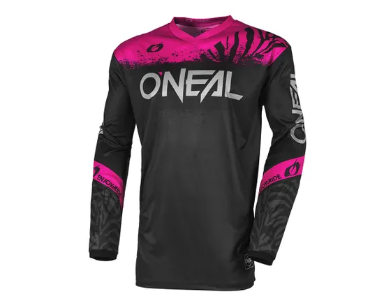 Maillot manches longues Femme ELEMENT SHOCKER Noir/Rose