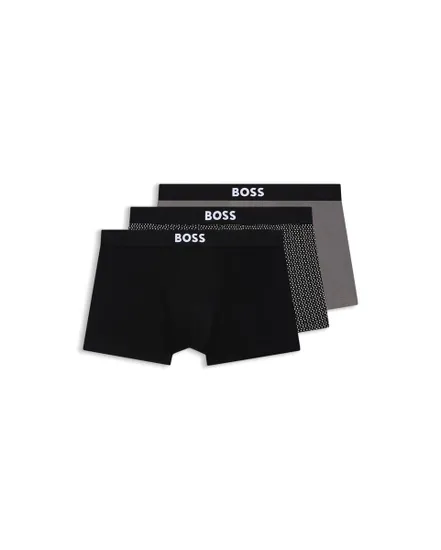 Lot de 3 boxers Homme TRUNK 3P BOSS ONE D Multicolore