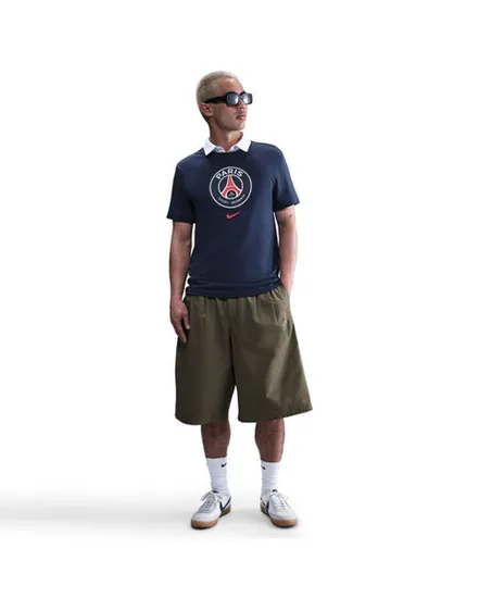 T-shirt de football Homme PSG M NK CREST TEE Bleu