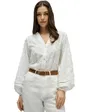 Blouse Femme Texturée Avec Dentelle