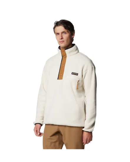 Polaire Homme HELVETIA II HALF SNAP FLEECE Beige