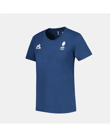 TEE-SHIRT VILLAGE FEMME EQUIPE DE FRANCE OLYMPIQUE Bleu