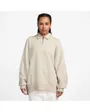 Polo manches longues Femme W NSW PHNX FLC OS QZ POLO Beige