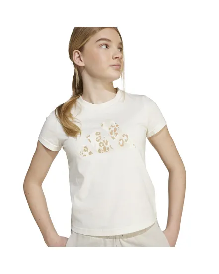 T-shirt Fille G ANML SJ BL T Blanc