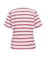 T-shirt manches courtes Femme JXANNIE REG VNECK STRIPE SS TEE JRS SN Blanc