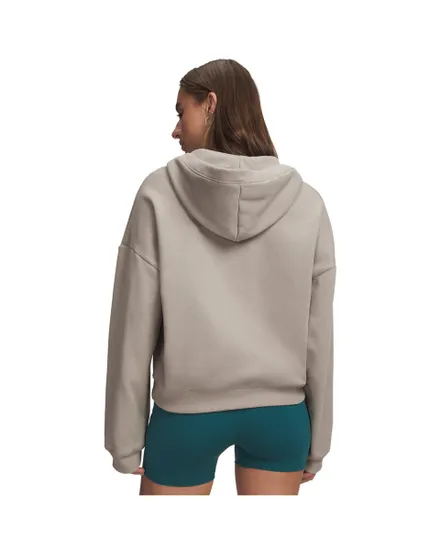 Sweat Femme UA ICON FLEECE HZ HOODIE Marron