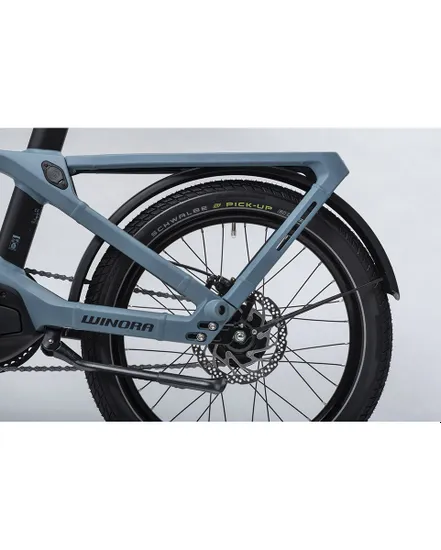 Vélo électrique urbain compact Unisexe RADIUS Bleu Gris