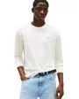 T-shirt manches longues Homme SLIM CHEST LINEA Écru