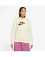 Sweat a capuche manches longues Femme W NSW CLUB FLC GX STD PO HDY Beige