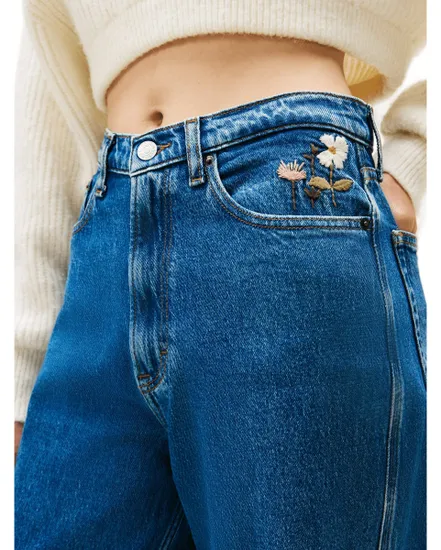 Jean Femme CLAIRE HR WD EMBRO BI4139 Bleu