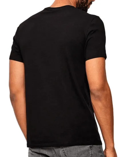 T-shirt col rond Homme SS SLIM STRETCH COTTON CREWNK TE Noir