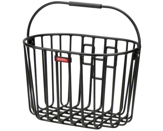 Grand Panier Avant Noir En Fer – Pour électromobile Ou Fauteuil Roulant – Grande Capacité