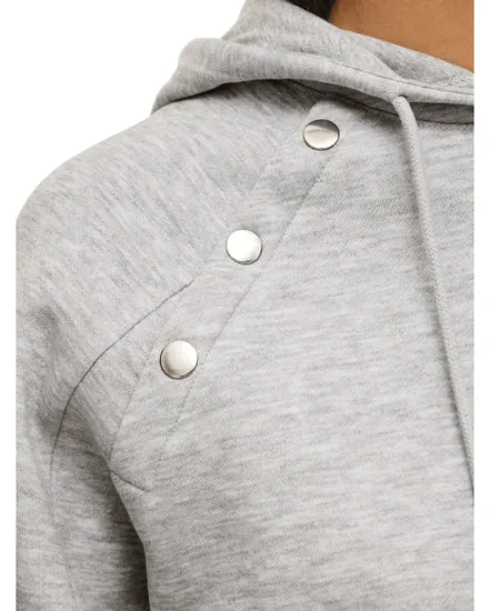 Sweat à capuche Femme VIKANA L/S O-NECK SWEATSHIRT/C35 Gris Clair