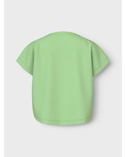 T-shirt manches courtes Enfant NKFVILMA CAPSL CROP TOP F1 NOOS Vert