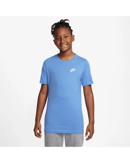 T-shirt manche courtes Enfant K NSW TEE EMB FUTURA Bleu