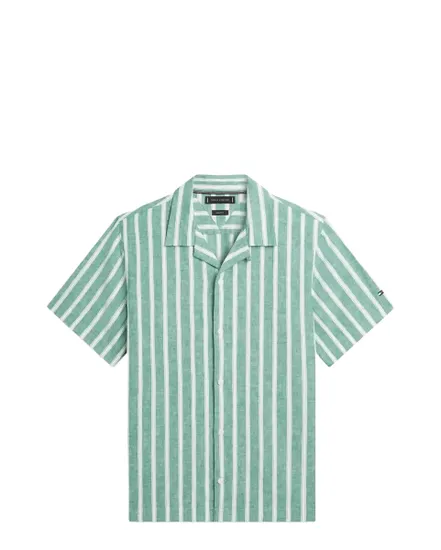 Chemise Homme Lin Blend Texture Stp S/S Rf