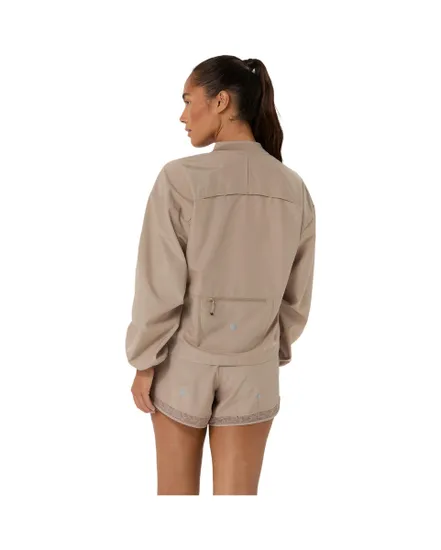 Veste à capuche Femme NAGINO RUN ADJUSTABLE JACKET Beige