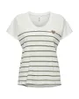 T-shirt manches courtes Femme ONLEMILY LIFE S/S HEART TOP CS JRS Blanc