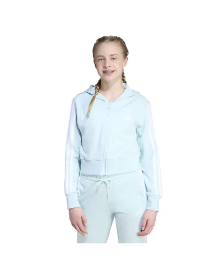 Sweat zip à capuche Fille JG 3S FT FZ CRO Bleu