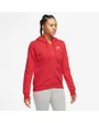 Sweat zip à capuche manches longues Femme W NSW CLUB FLC FZ HOODIE STD Rouge