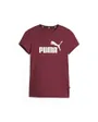 T-shirt manches courtes Femme W ESS LOGO TEE Bordeaux