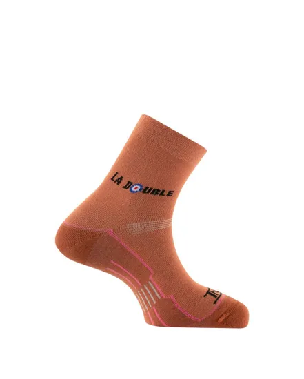 1 paire de chaussettes Homme SOCQUETTE NEW DOUBLE CLUB Orange