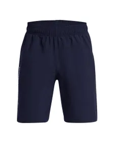 Short Enfant UA TECH WOVEN WORDMARK SHORT Bleu