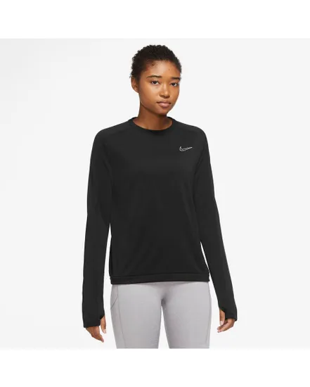 Sweatshirt manches longues Femme W NK DF SWOOSH RUN PACER MDLYR Noir