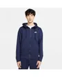 sweatshirt homme M NSW CLUB HOODIE FZ BB Bleu