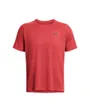 T-Shirt MC Homme UA TECH TEXTURED SS Rouge