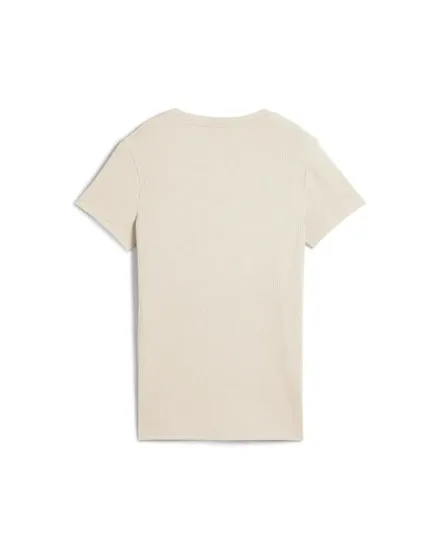 T-shirt Femme ESS ELEVATED RIB TEE Beige