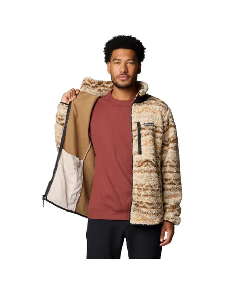 Veste polaire zip Homme WINTER PASS PRINTED FLEECE II Beige