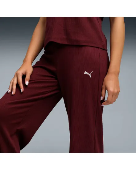 Pantalon de survetement Femme ESS ELEVATED HIGH-WA Bordeaux