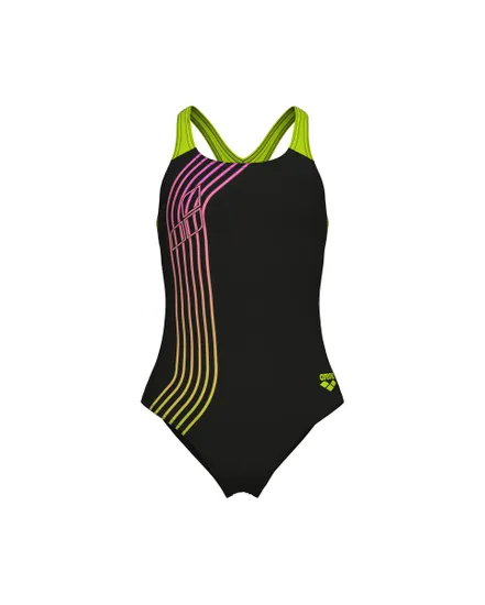 Maillot de bain Fille GIRL S ARENA SOUND TRACK SWIMSUIT S Noir