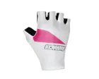 Gants courts Unisexe ONE SUMMER Blanc/Rose Fluo