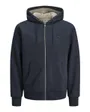 Sweat à capuche manches longues Homme JPRBLUMASON TEDDY SWEAT ZIP LN Violet