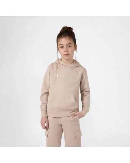 Sweat à capuche Fille Beige