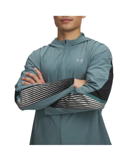 Veste zip à capuche Homme UA VELOCITI STORM HOODED JKT Bleu