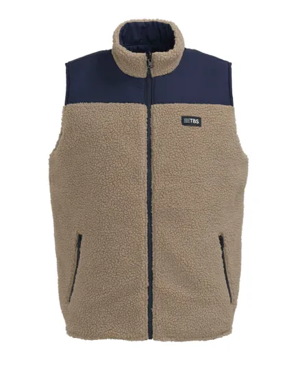 Veste sans manche Homme VESTE SANS MANCHES REVERSIBLE Beige