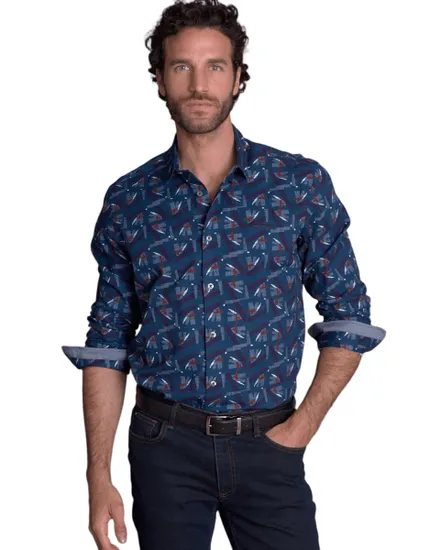 Chemise Homme COMARCIEU Bleu Nuit