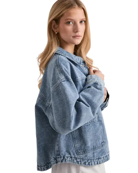 Chemise-Veste Femme VMJAMIE LS Denim Shacket