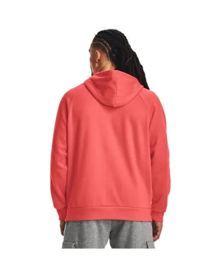 Sweat à capuche Homme UA RIVAL FLEECE LOGO HD Rouge