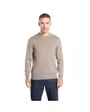 Pull col rond Homme PIMA ORG CTN CASHMERE CREW NECK Taupe Chiné