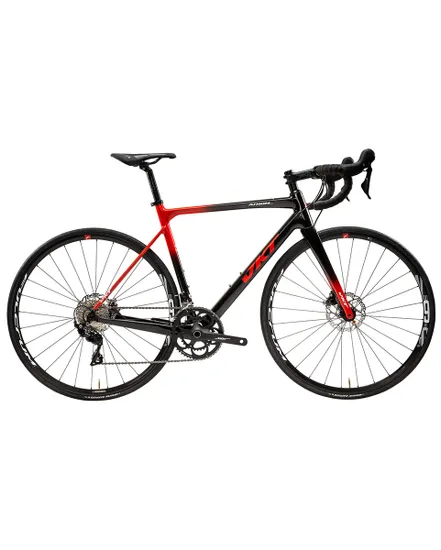 Vélo de route Unisexe ATHOM DISC 105 2X12V Noir/Rouge